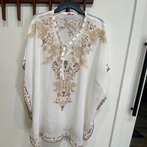 Johnny Was White Poncho